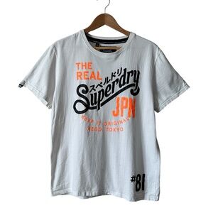 Superdry 81 Tin Tab Men’s White T-Shirt X-Large